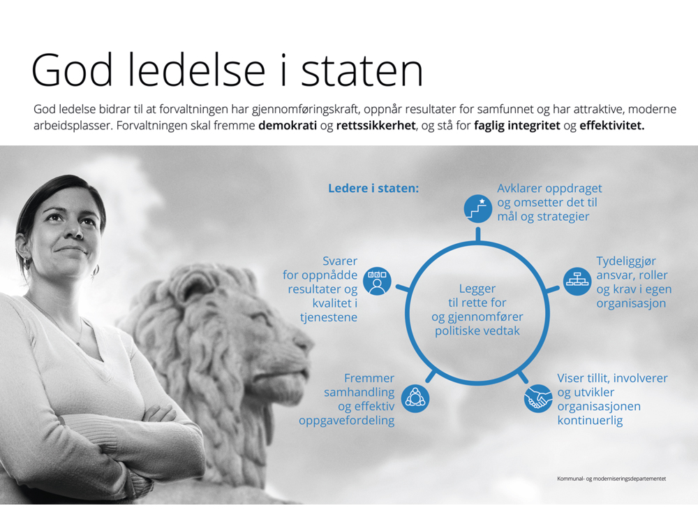 Figur 11.2 Lederplakat i staten.