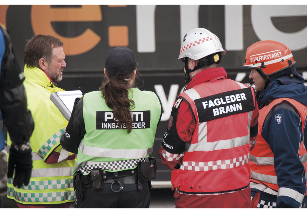Figur 3.2 Noen sentrale nød- og beredskapsaktører i Norge.