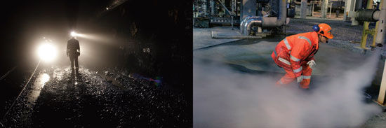 Figure 7.6 Photo: Left: Store Norsk Spitsbergen Kulkompani. Right:
Scanpix