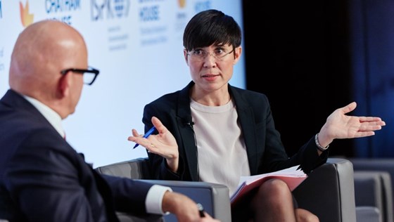 Defence Minister Ine Eriksen Søreide The Norwegian Defence Minister at a Chatham House Conference in Berlin