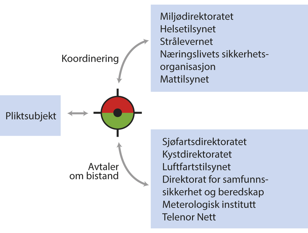 Figur 7.2 Grafisk fremstilling av Petroleumstilsynets tilsynsansvar.