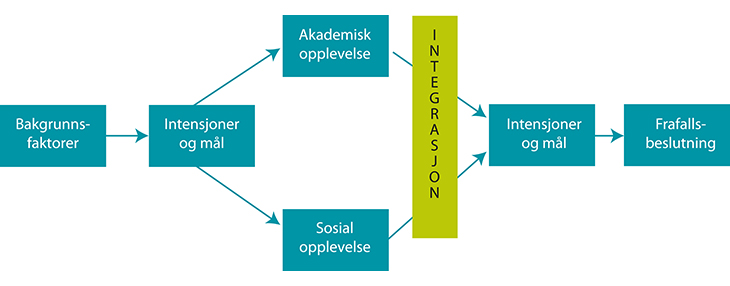Figur 10.1 Frafallsmodell høyere utdanning