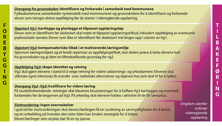 Figur 8.1 Overganger i grunnopplæringen
