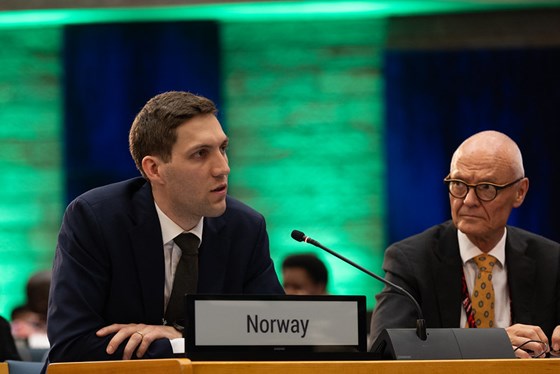 Klima- og miljøminister Andreas Bjelland Eriksen deltar på UNEA-6