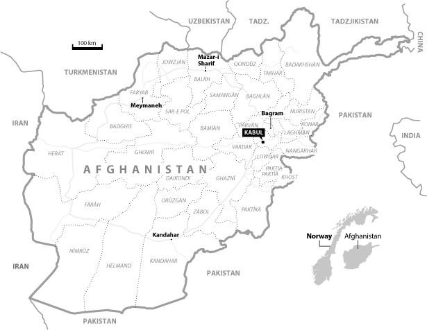 Figure 3.1 Map of Afghanistan and its provinces