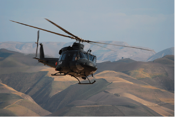 Figur 4.6 I 2008 sendte Norge et helikopterbasert sanitetselement.