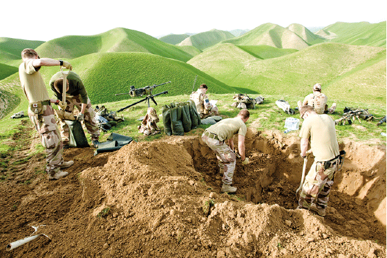 Figur 8.6 Operasjon Chashme Naw var en afghansk-ledet offensiv mot Taliban i Faryab, med militær støtte av ISAF. Den startet 26. mars 2010 og foregikk i distriktene Qaysar, Almar, Khawaja Sabz Posh og Shirin Tagab.