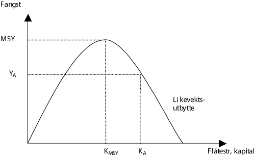 Figur 3.1 Lang- og kortsiktig overkapasitet