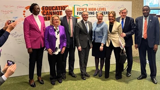 The Minister for Development attends the fund's financing conference in Geneva February 16 2023.