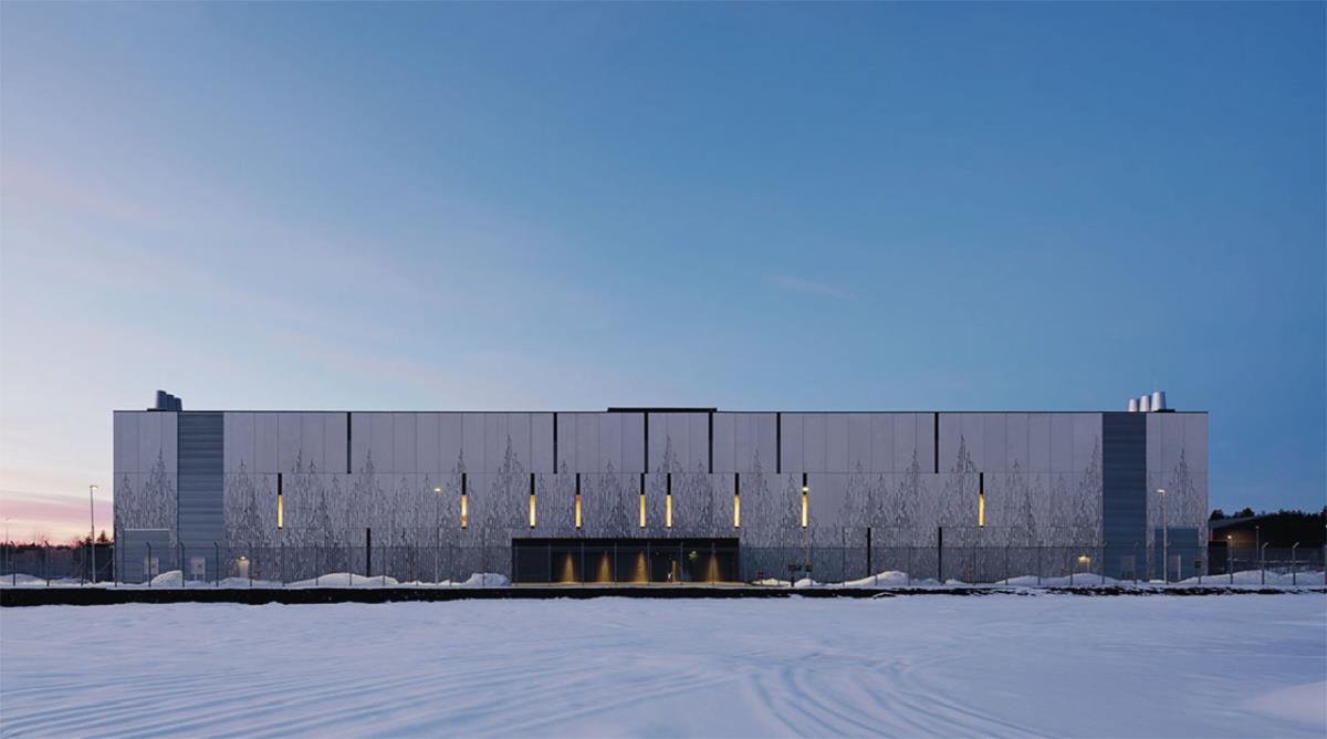 Foto av digiplex sitt datasenter på Fetsund i Lillestrøm kommune