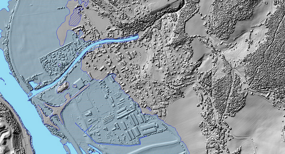 Figure 5.5 Detailed national elevation model.