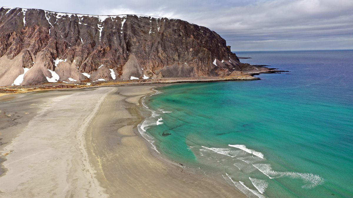 Figur 3.4 Sandfjorden ved Berlevåg i Finnmark.