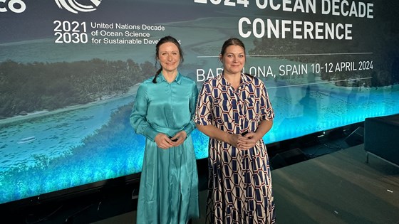 Statssekretær i UD Maria Varteressian og Fiskeri- og havminister Cecilie Myrseth