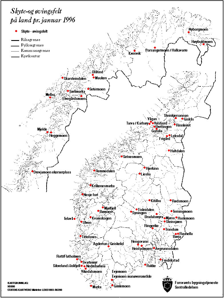 Figur Vedlegg 1. Oversiktskart land