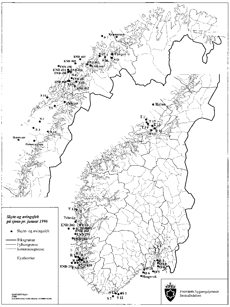 Figur Vedlegg 1. Oversiktskart sjø