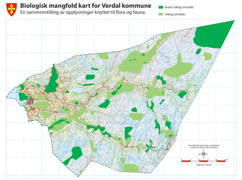 Figur 5.2 Kartlegging av biologisk mangfold i landets kommuner er viktig
for å bidra til en mer presis og forutsigbar arealplanlegging
og sikre at kunnskap om biologisk mangfold blir en del av beslutningsgrunnlaget
for slik planlegging. Her er et eksempe...