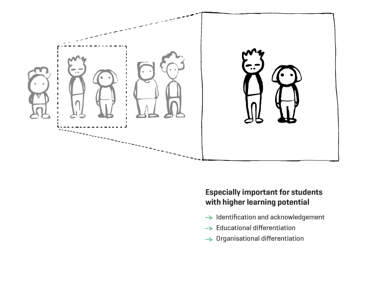 Figure 5.2 The most important aspects for students with higher learning potential 
