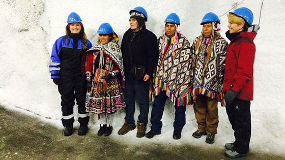 The delegation from Peru and Costa Rica with State Secretary Hanne Maren Blaafjelldal and the Director of the Global Crop Diversity Trust, Aaslaug Haga.