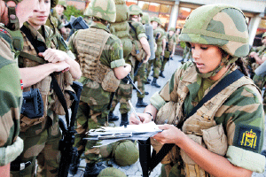 Figure 3.3 Soldier from the King's Guard emergency squad