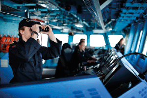 Figure 5.3 The bridge on a navy vessel