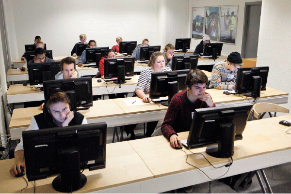 Figure 6.2 Psychological tests are carried out during the examination in Oslo