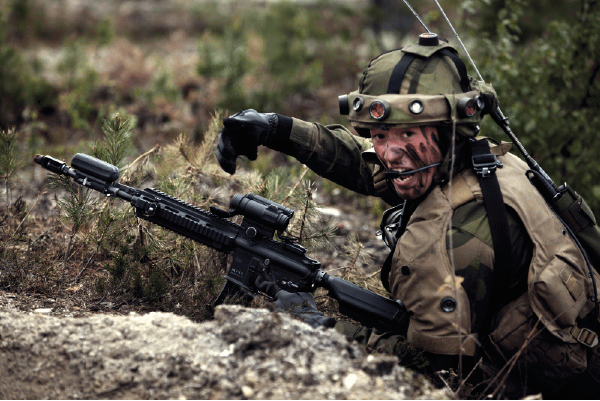 Figure 7.6 Soldier in the field