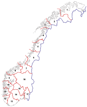 Figur 7.2 Utredningsområder for kraftsystemutredninger