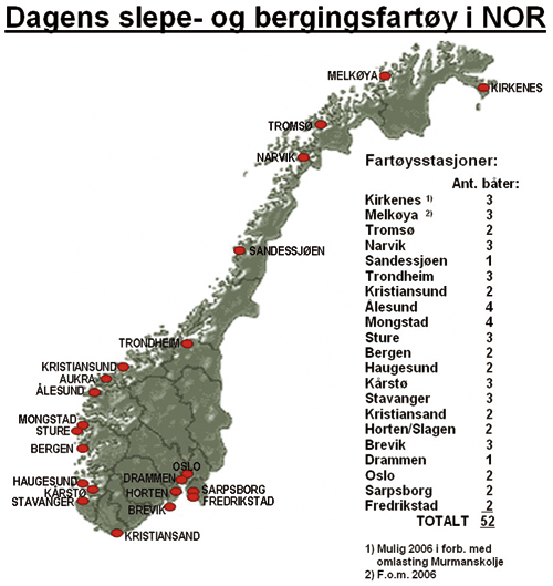 Figur 6.5 Dagens slepe- og bergingsfartøy i Norsk ordinært
skipsregister