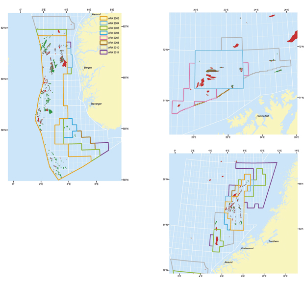 Figur 5.5 Expansion of the APA area since the APA scheme was established.
