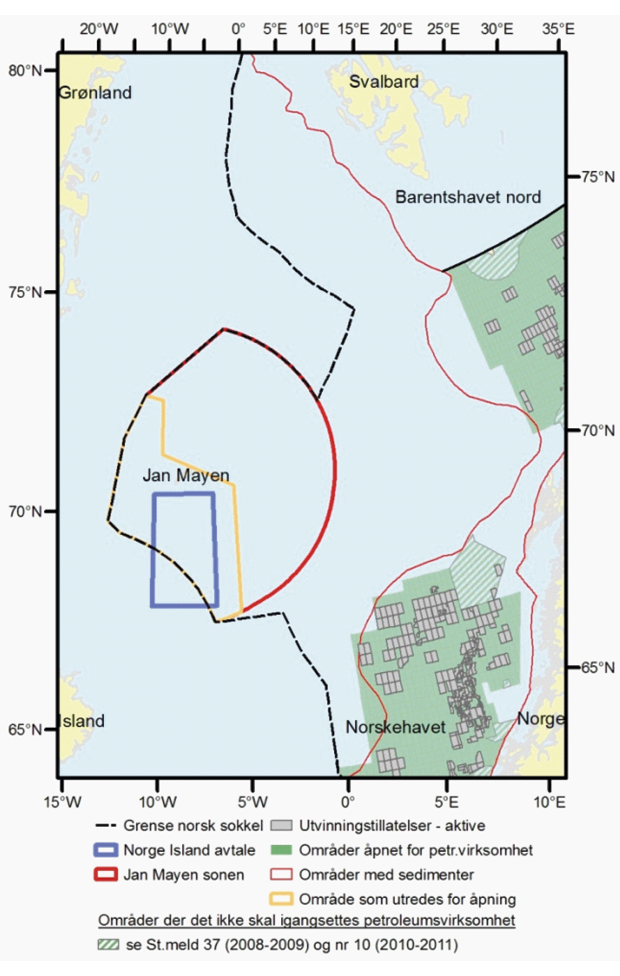 Figur 6.5 Jan Mayen-området.