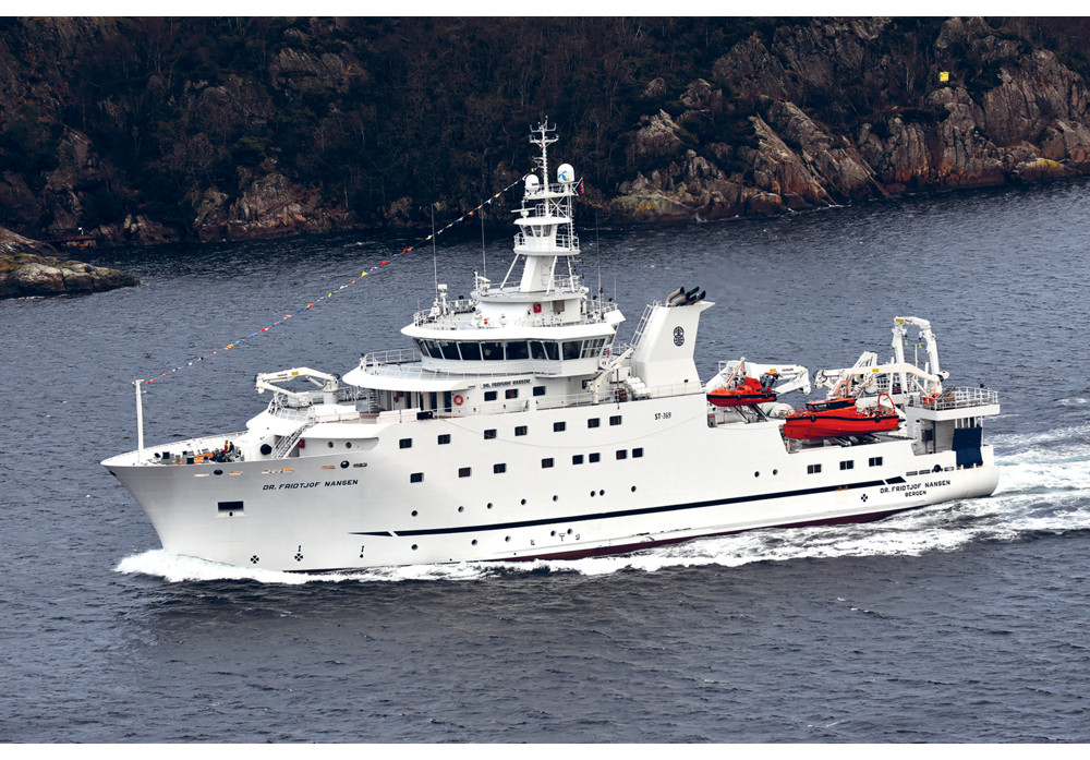 Figure 7.4 The new research vessel Dr Fridtjof Nansen was christened in March 2017.