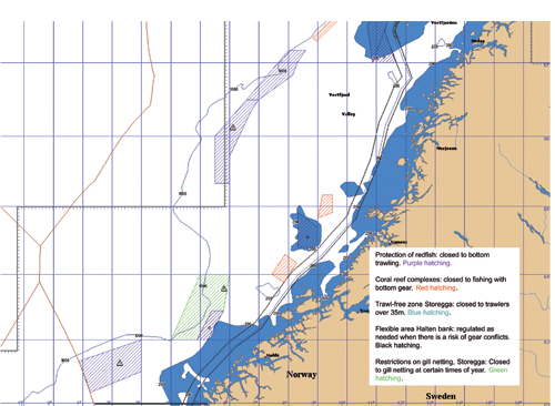 Figure 7-2.EPS Marine spatial management in the fisheries sector in the Norwegian
Sea