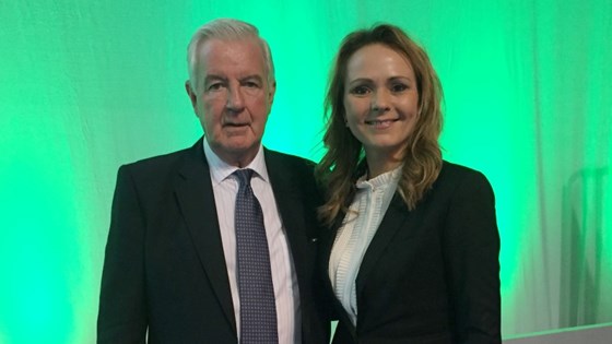 President of WADA Sir Craig Reedie and Vice-President Linda Hofstad Helleland.