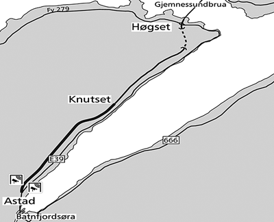 Figur 2.1 E39 Astad – Knutset
