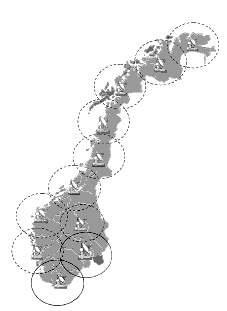 Figur 7.4 Plan for vêrradarutbygging