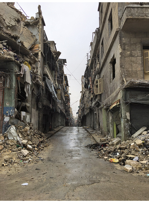 Figur 1.1 Aleppo, Syria, etter flere års borgerkrig.
