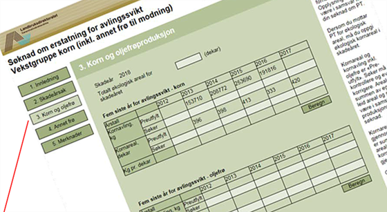 Skjema erstatning avlingsskade.