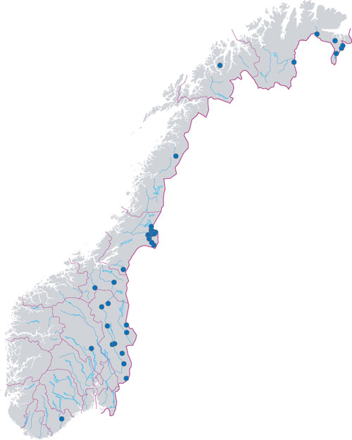 Figur 6.21 Avgang av bjørn i perioden 1. januar 1992
 til 1. oktober 2003.