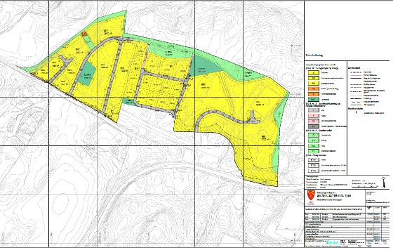 Eksempel på detaljregulering for boligområde.