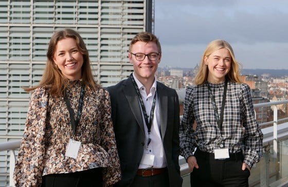 Maja, Timo og Helene var studentpraktikanter våren 2022.