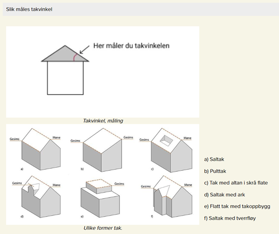 Åfjord kommune har grå knapper som man kan trykke på for å få mer informasjon om for eksempel måling av takhøyden.