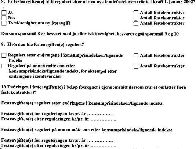 Figur 1.4 Skjema for festeavtaler som gjelder fritidshus (forts. fra figur 1.3)