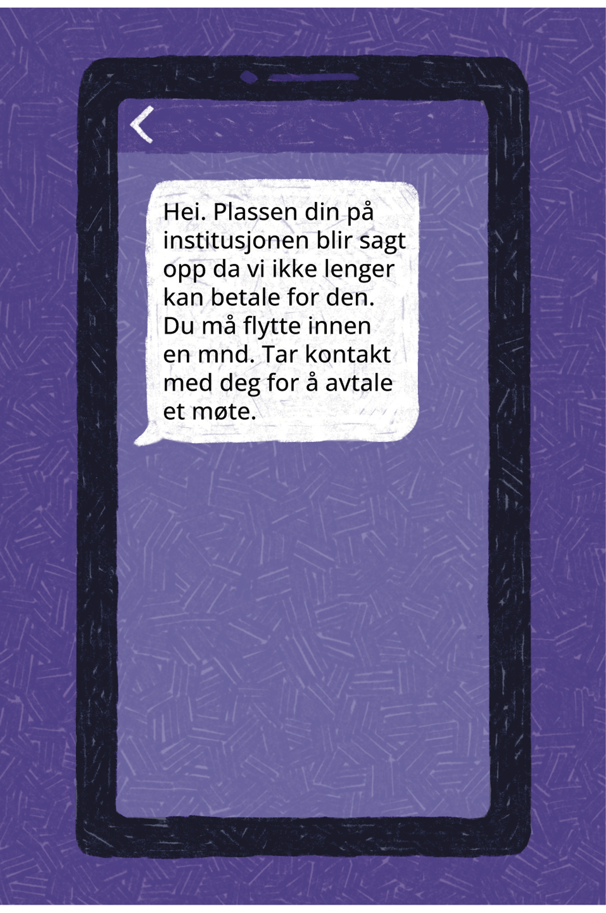 Figur 22.4 Tekstmelding sendt til barn på institusjon1
