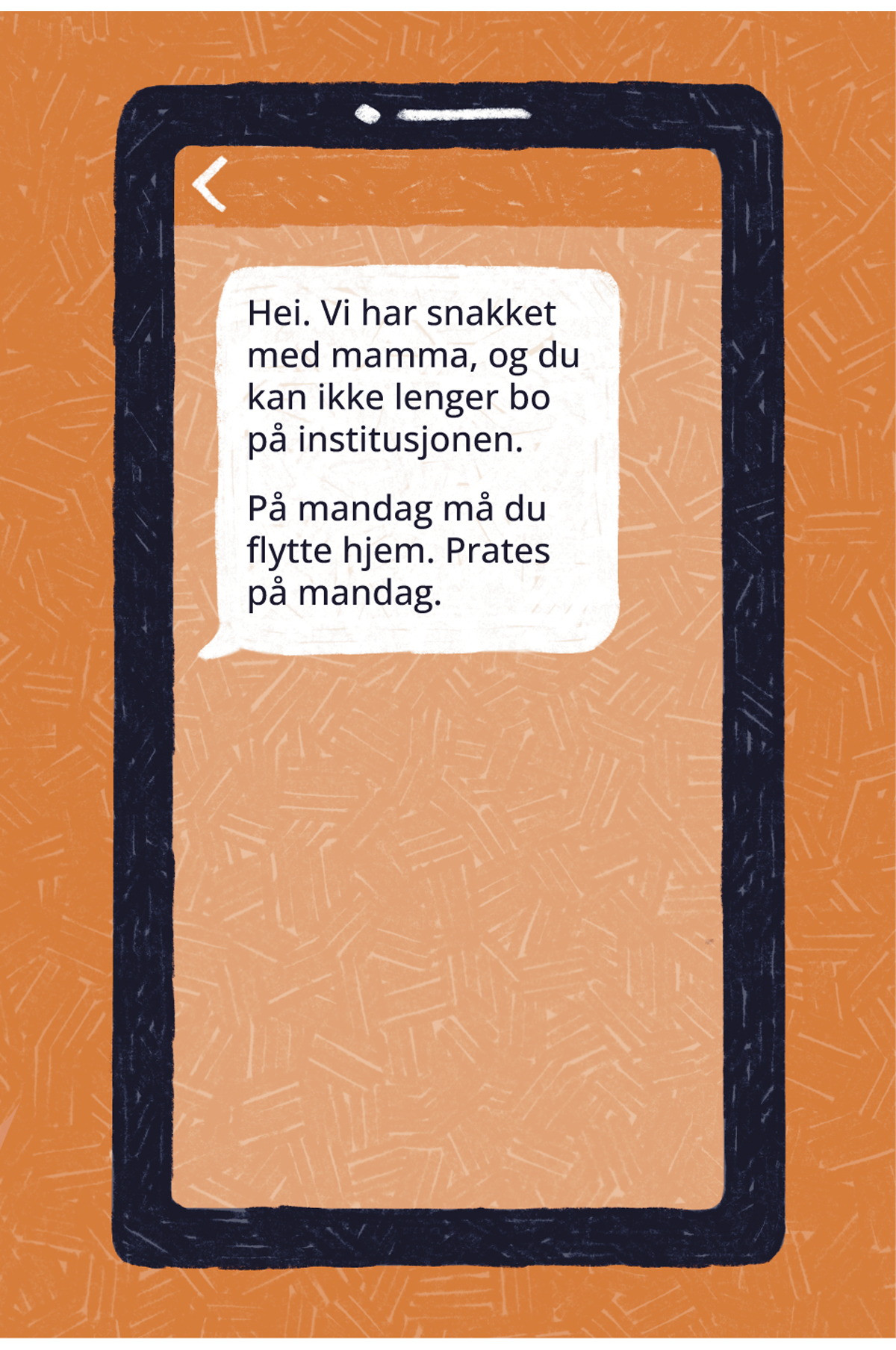 Figur 22.5 Tekstmelding sendt til barn på institusjon1