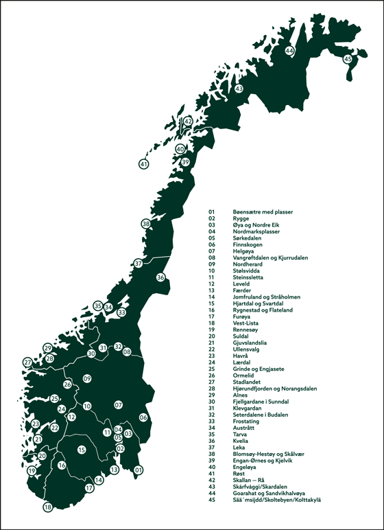 Figure 10.4 Map of the Agricultural Landscapes of Special Interest in 2020.