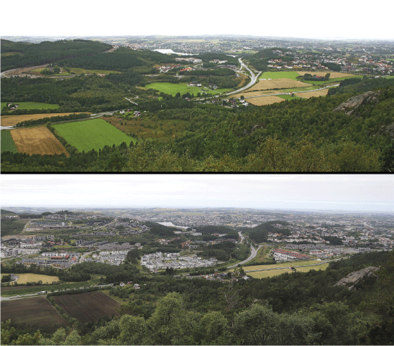 Figure 7.1 Landscape changes.