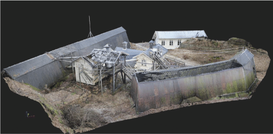 Figure 8.6 Digital reconstruction of the Engene explosives factory in Hurum.