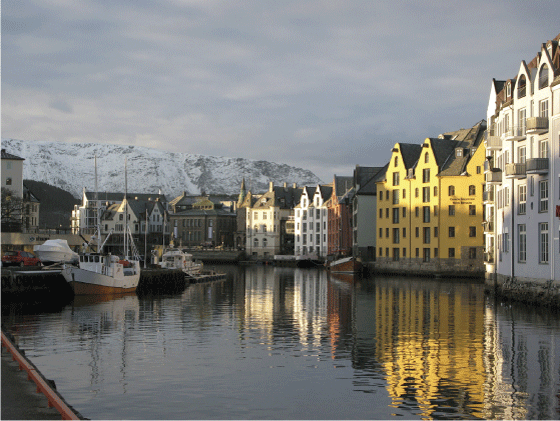 Figure 9.6 Historic urban environment in Ålesund.