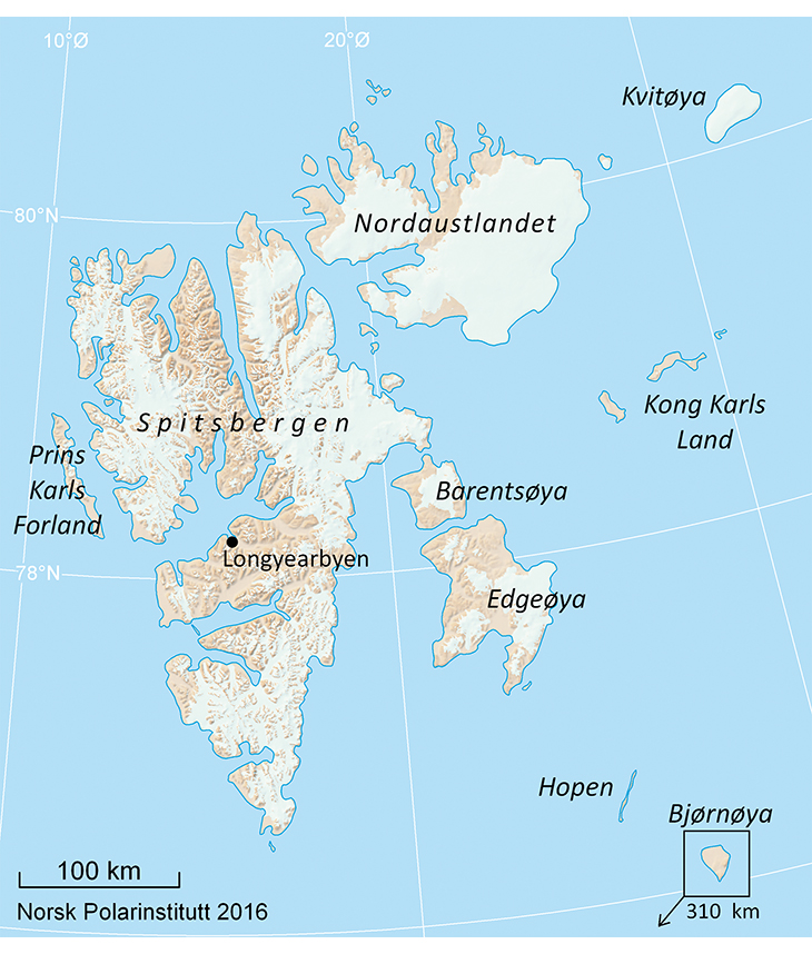 Figur 2.1 Svalbard