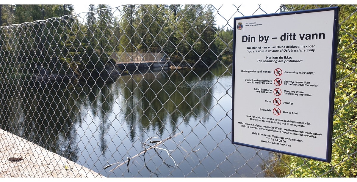 Figure 4.10 Signage and fencing of drinking water sources is an important and sound measure to avoid water contamination.